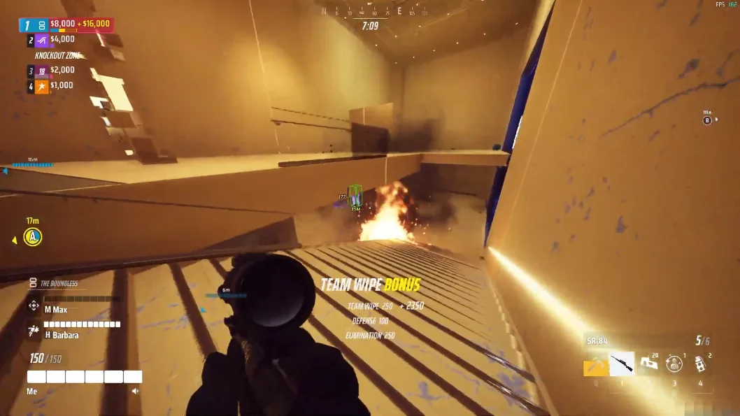 The Finals Cheats team wipe bonus on a stair fight